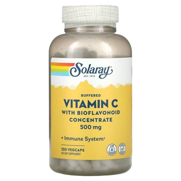 NOW Vitamin C 500 mg with Bioflavonoids, 250 Veg Capsules