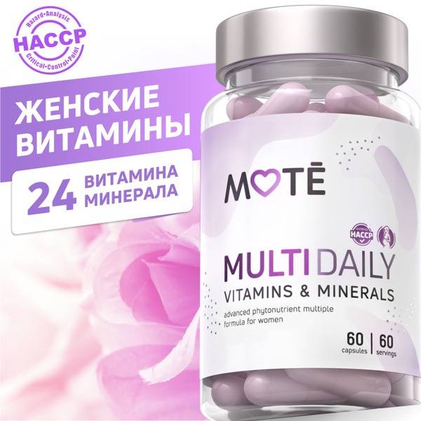 Mote Women's Multivitamin: 60 Capsules Daily