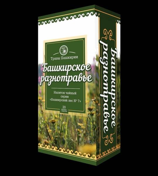 TB. Bashkir Mixed Herbs Herbal Tea Blend, Sachets