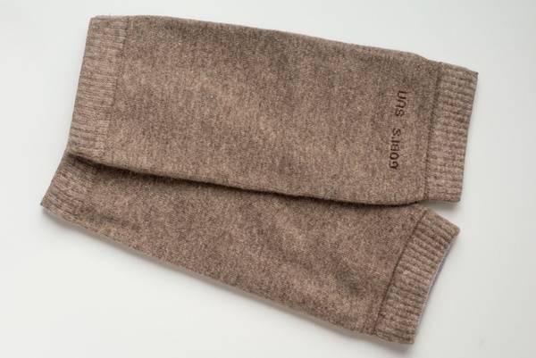 GOBI'S SUN Cashmere Knee Braces - Brown, Universal Size