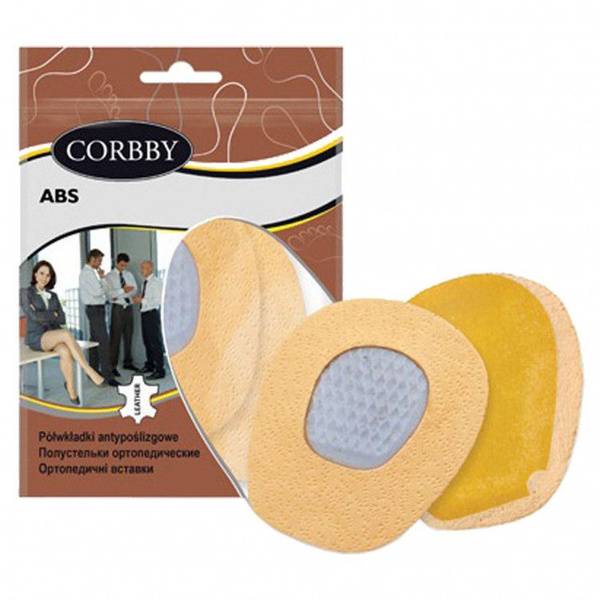 Corbby Natural Leather Callus Foot Corrector Inserts, 2 pcs