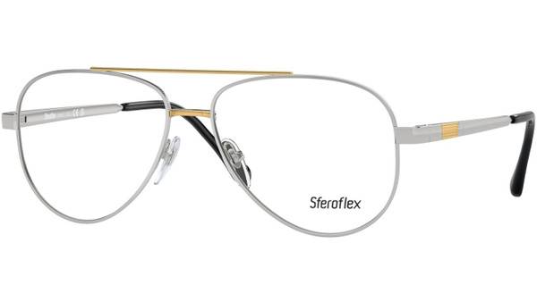 Sferoflex SF 2297 C131 Silver with Gold Inserts, 57 mm Aviator Frames