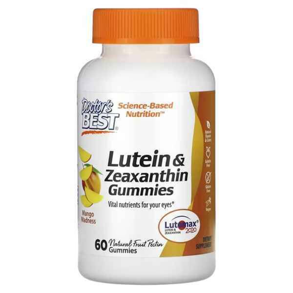 Doctor's Best Lutein with Zeaxanthin, Mango Madness, 60 Chewable Tablets