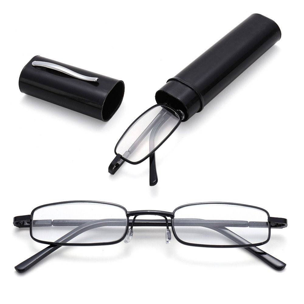 Computer Reading Glasses with Blue Light Filter - Polycarbonate Lenses, Metal Frame, +1.00 to +4.00, Black #6