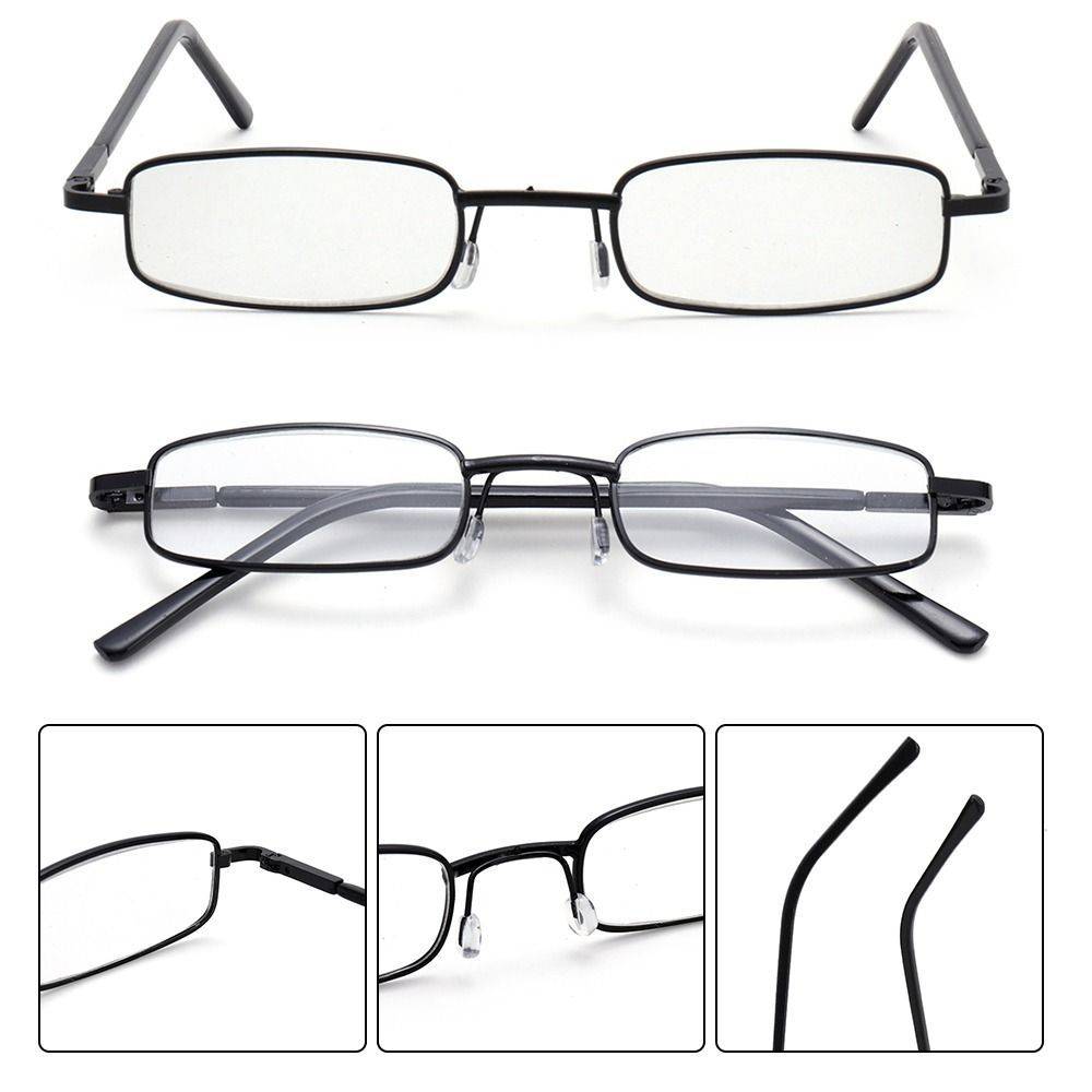 Computer Reading Glasses with Blue Light Filter - Polycarbonate Lenses, Metal Frame, +1.00 to +4.00, Black #4