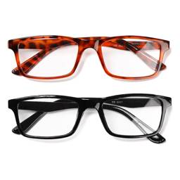 Computer Reading Glasses for Adults - Polycarbonate Lenses with ABS Plastic Frame, Unisex Design #6