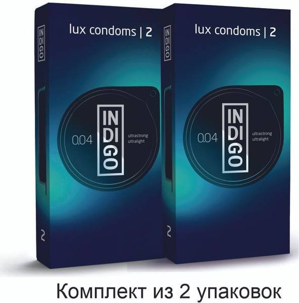 Indigo Lux Ultra Thin Condoms 4 Pack