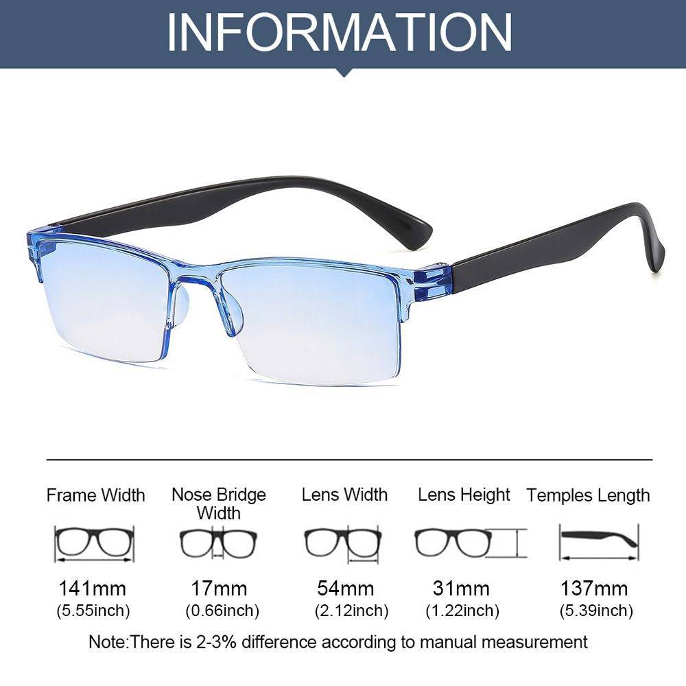 Computer Reading Glasses with Blue Light Filter, PC Frame, +1.00 to +4.00 Auto Focus, Unisex #6