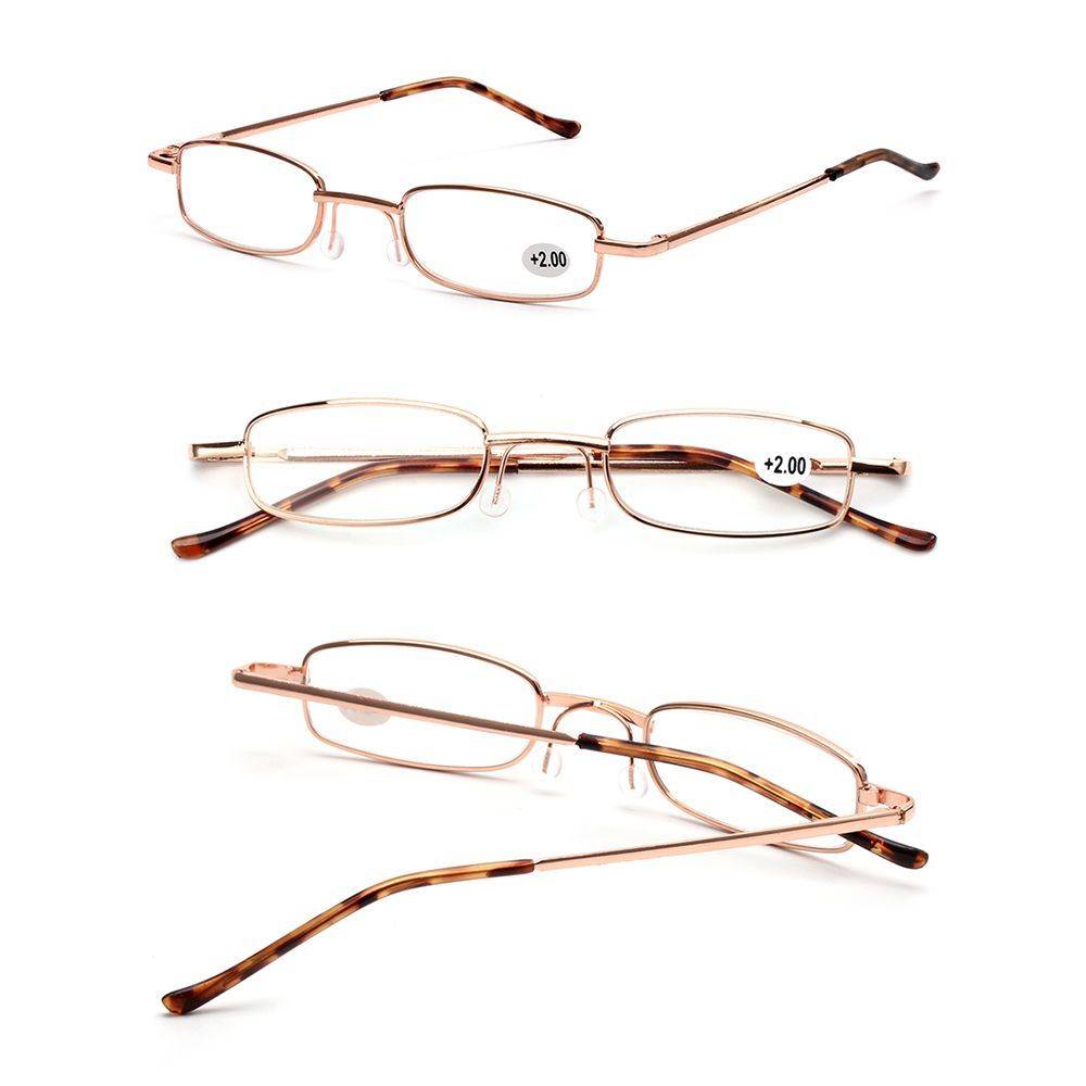 Computer Glasses +2.50 Grey-Impact Metal Frame – Unisex Reading Glasses #6