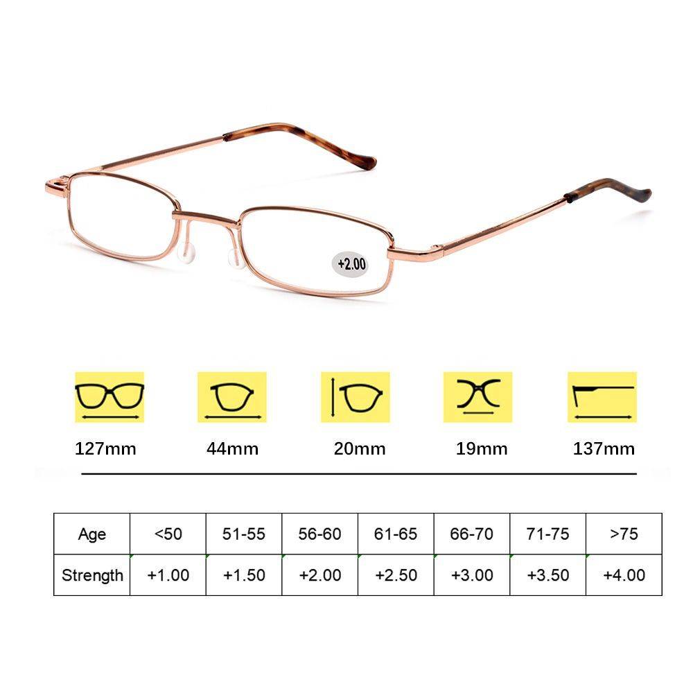 Computer Glasses +2.50 Grey-Impact Metal Frame – Unisex Reading Glasses #4