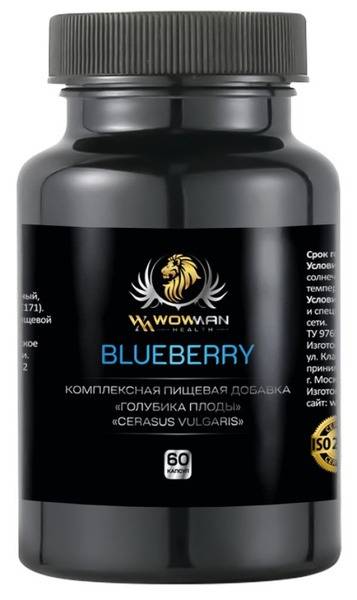 WowMan WMBIOTIC1012 Blueberry Fruit Capsules for Immunity