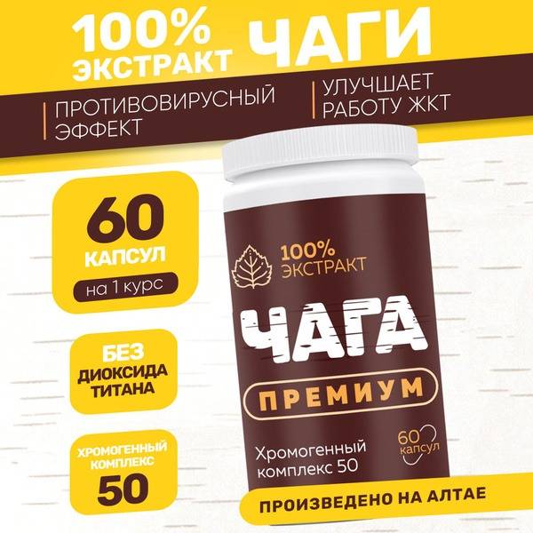 Eco Energy food Chaga Herbal Blend 60 capsules