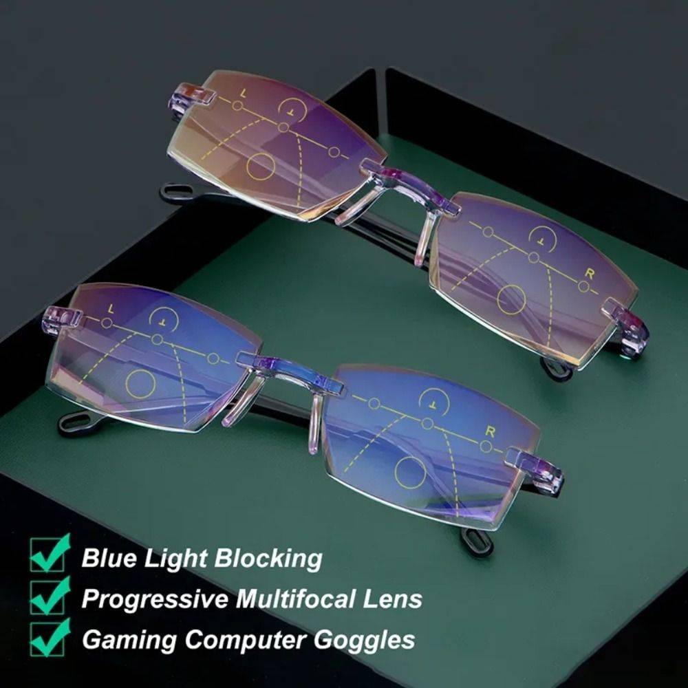 Computer Reading Glasses - Black-Blue, Brown, Unisex Design #6