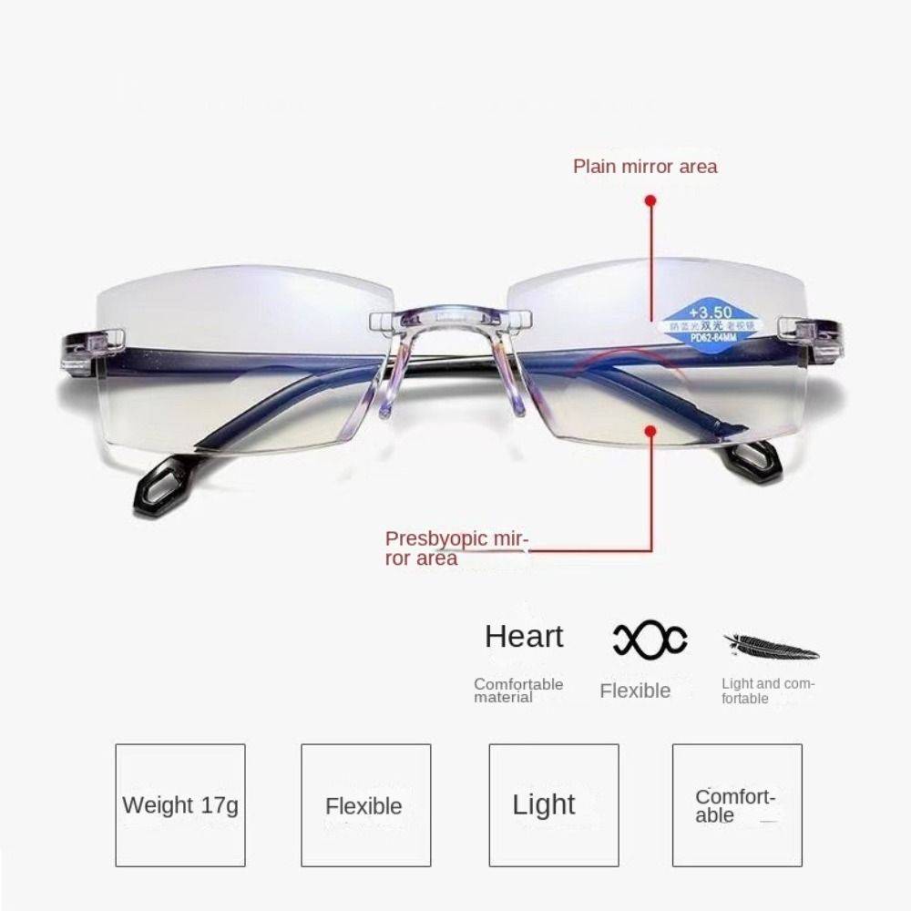Computer Reading Glasses - Black-Blue, Brown, Unisex Design #5