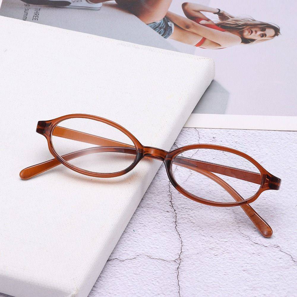 Peizhen Y2K Retro-Style Computer Glasses with Polycarbonate Lenses & PC Frames (Green, Red, Clear Tea) #4