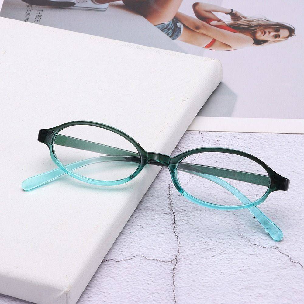 Peizhen Y2K Retro-Style Computer Glasses with Polycarbonate Lenses & PC Frames (Green, Red, Clear Tea) #5