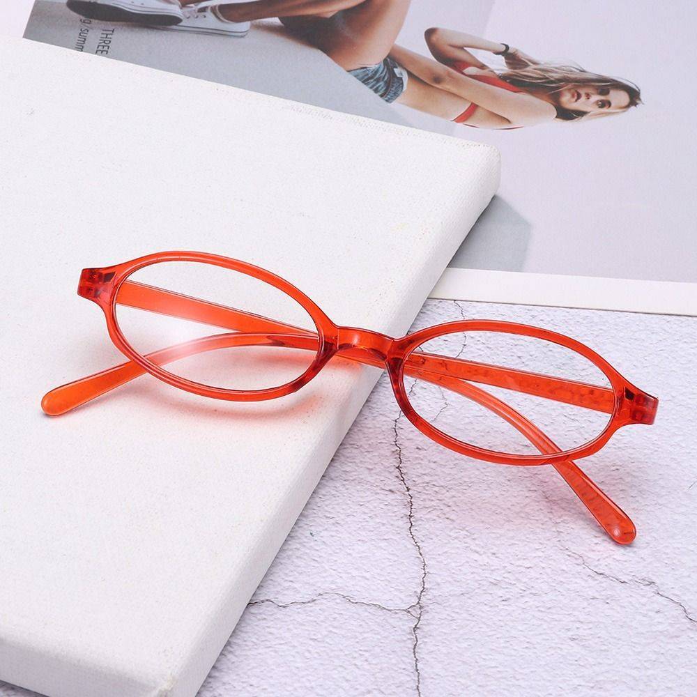 Peizhen Y2K Retro-Style Computer Glasses with Polycarbonate Lenses & PC Frames (Green, Red, Clear Tea) #6