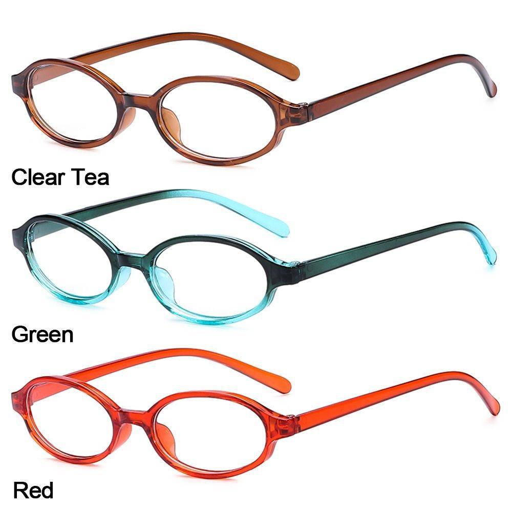 Peizhen Y2K Retro-Style Computer Glasses with Polycarbonate Lenses & PC Frames (Green, Red, Clear Tea) #2