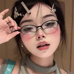 Peizhen Y2K Retro-Style Computer Glasses with Polycarbonate Lenses & PC Frames (Green, Red, Clear Tea) #1
