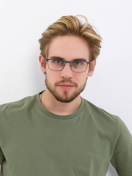 Marc John Eyeglass Frame MJ0685 Blue Metal