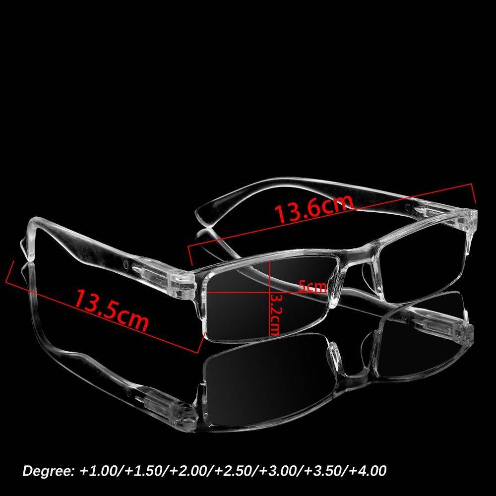 Computer Reading Glasses, Transparent Silver Frame, +1.00 to +4.00, Unisex #2