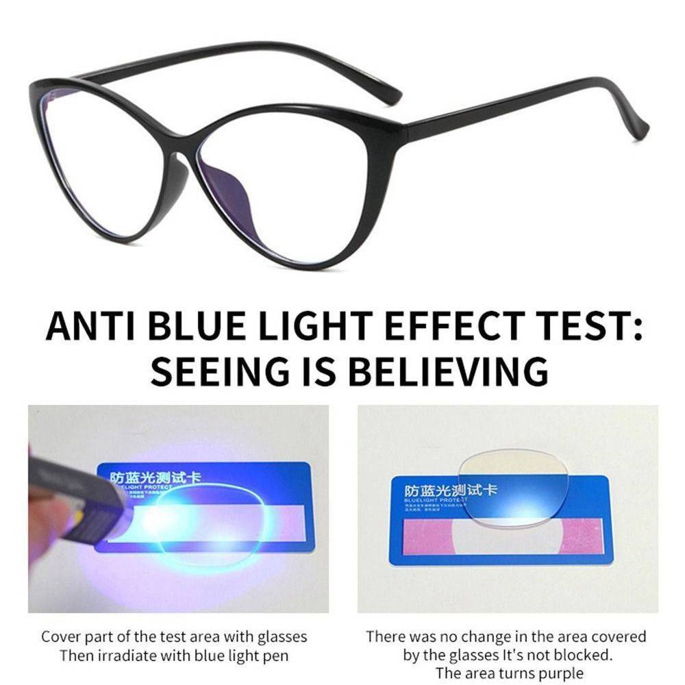 Female Black Anti-Blue Light Computer Glasses #3