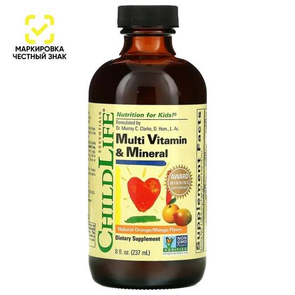 ChildLife Orange Mango Multivitamin & Mineral Supplement (237ml)