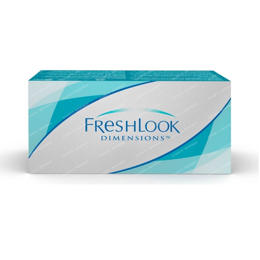 Soft contact lenses FreshLook Dimensions (Caribbean Aqua) -1,00
