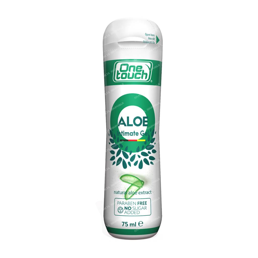 One Touch Aloe Water-based intimate lubricant gel with aloe extract, 75 ml