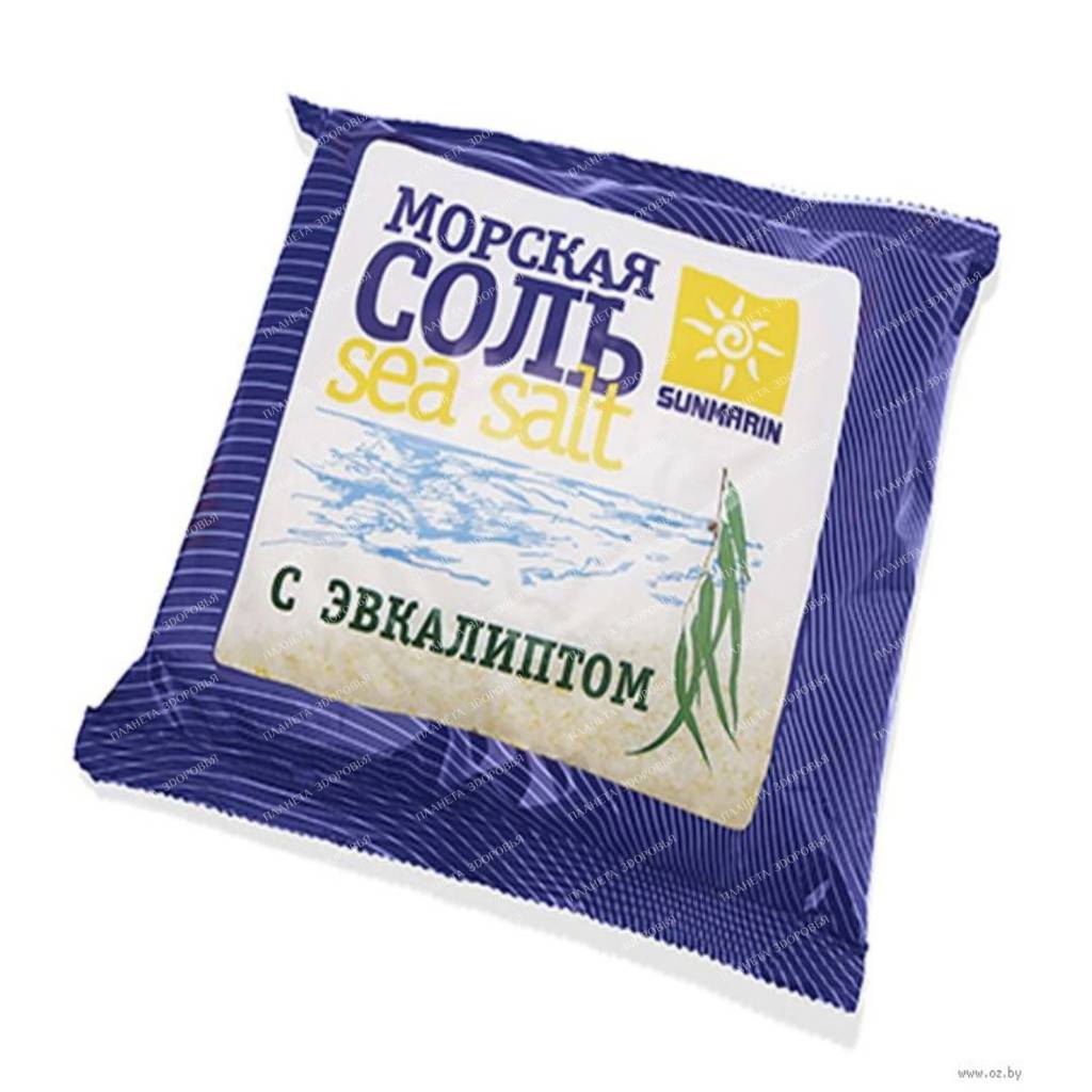Salt "sea" natural for baths with eucalyptus oil 1 kg