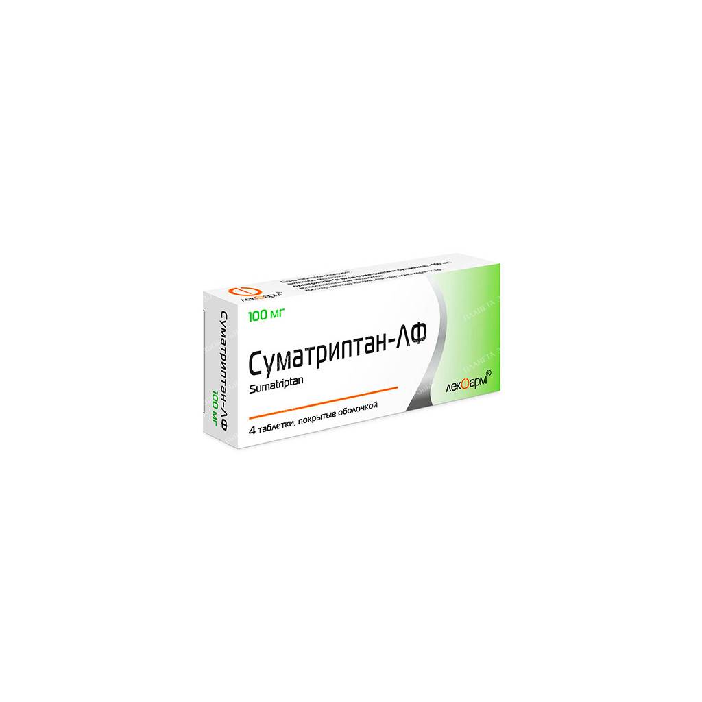 Sumatriptan-LF tablets po 100mg №4x1