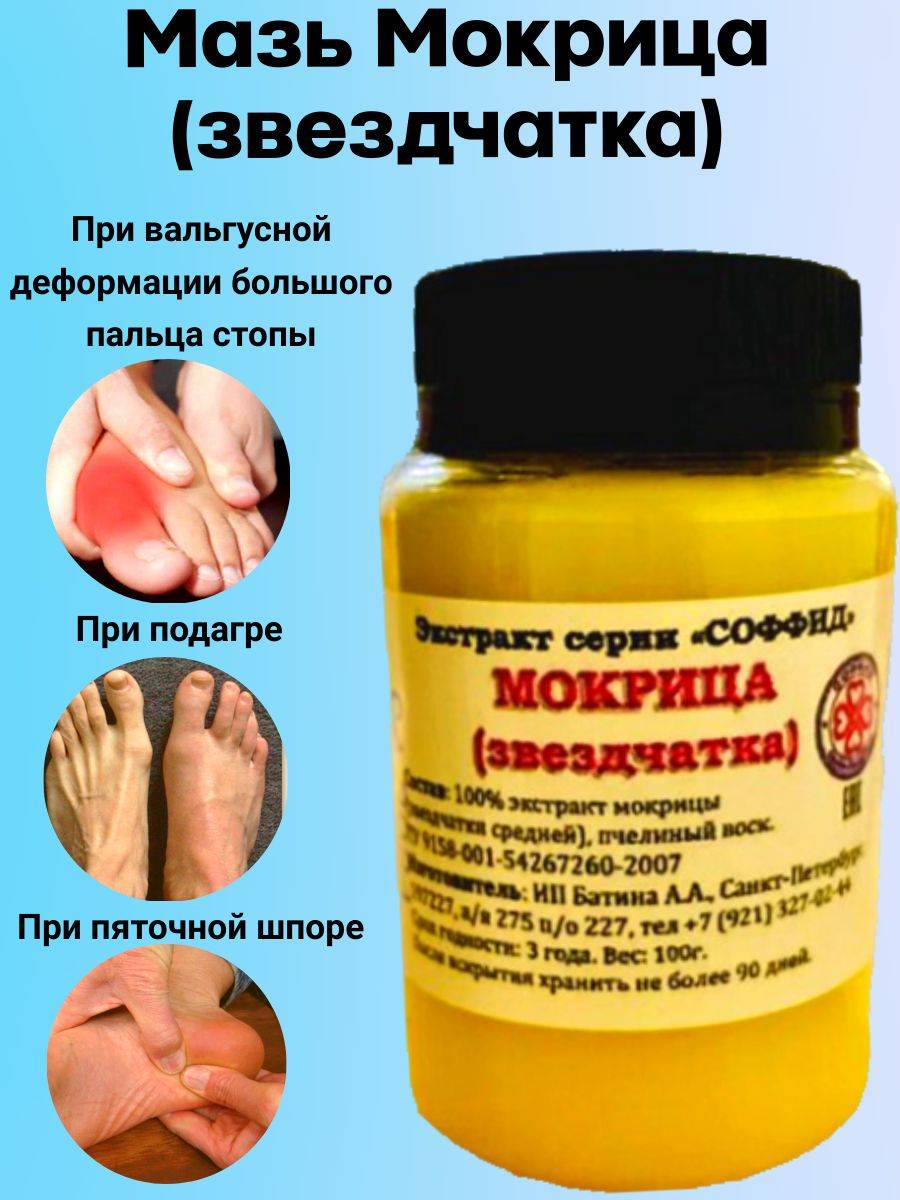 Soffid Chickweed Ointment for Joints and Ligaments, 100g
