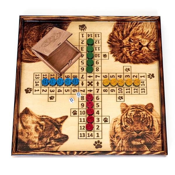 Forzun D.S. Parachess, Ludo, Cross, Backgammon Tabletop Game