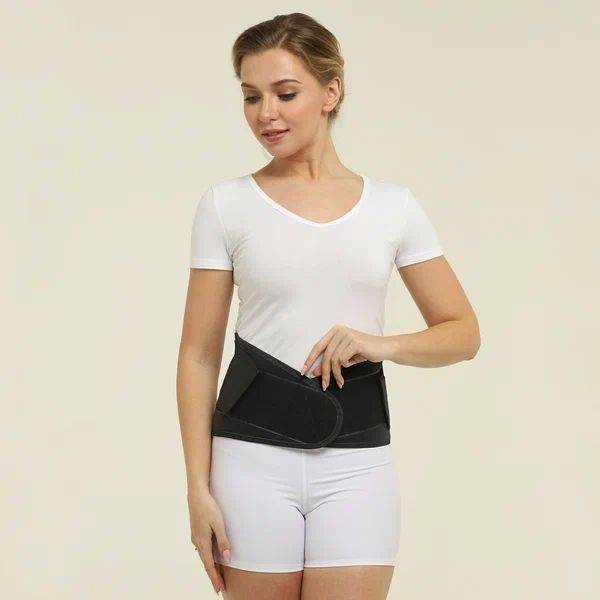 Krait B-502/6MP Lumbar-Sacral Orthopedic Corset, Size 8 (Waist 125-140cm), Black