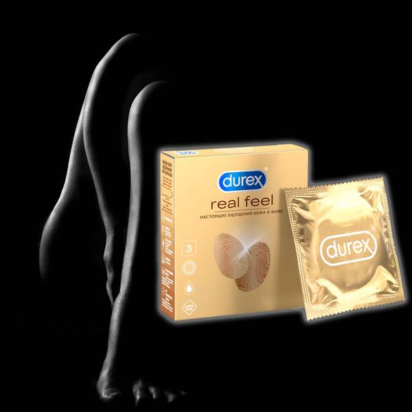 Durex Real Feel Condoms, 3 Count