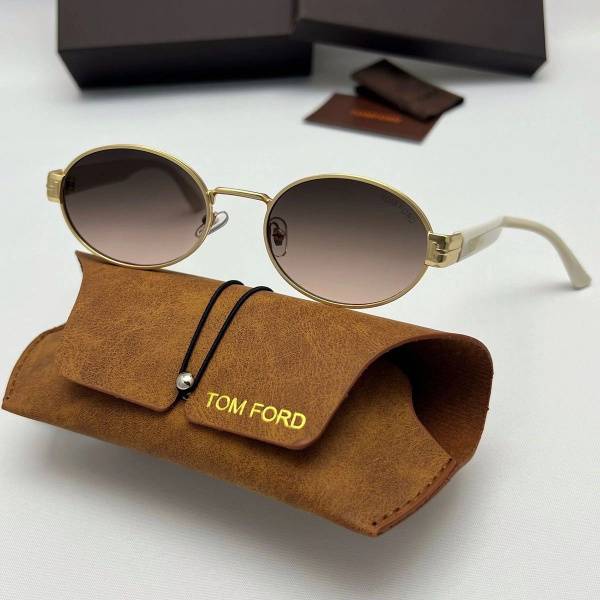 Tom Ford Women's Sunglasses White/Gold/Brown