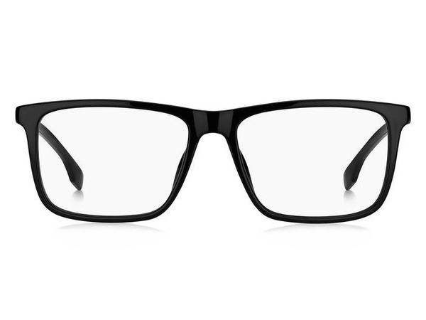 Boss BOSS 1571 807 Men's Square Cellulose Eyeglasses, Black