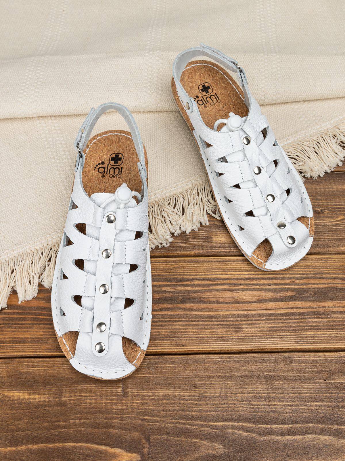 Almi ORTO Women's Natural Leather Sandals #8