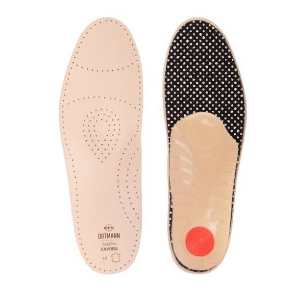 SolaPro Favora Ortmann Orthotic Insoles (Beige, Size 46)