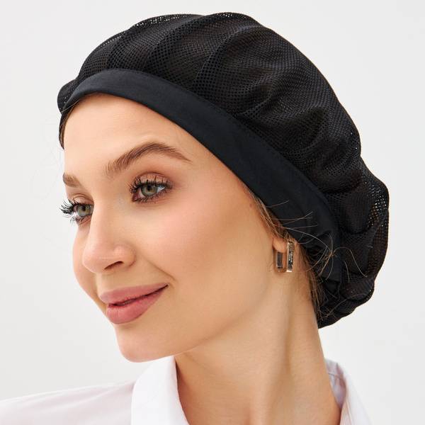 Medical Hair Net Cap, Black Medical Cap