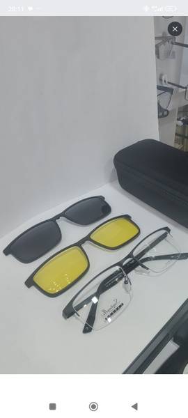 Santarelli Eyeglass Frame with Polarized Lenses and Cases