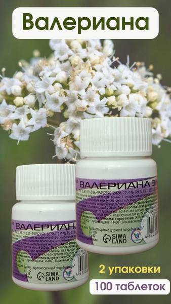 Valerian Calming Supplement 200 mg Tablets 50 Count