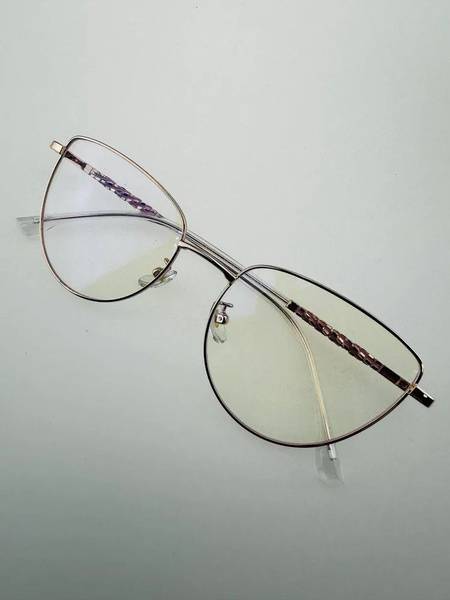 Nikitana Metal Cat Eye Eyeglass Frame Gold 55mm
