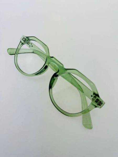 Nikitana Women's Round Green Full-Rim Eyeglass Frame