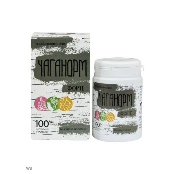 Apifitokompleks Chaganorm Forte, Bee and Human 60 Capsules