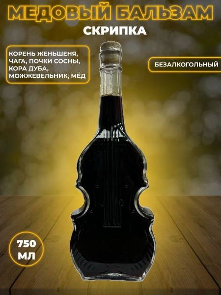 Taiga Non-Alcoholic Honey Balm Skripka 0.75L Kolomensky Beekeeping Plant
