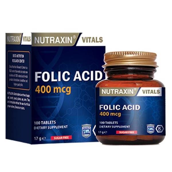 Folic Acid 100 Tablets: Prenatal & Pregnancy Supplement
