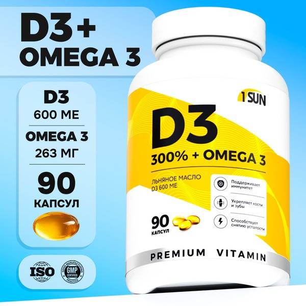 Omega-3 & Vitamin D3 90 Capsules