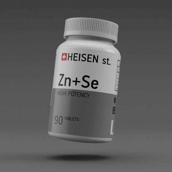 Heisen High-Potency Zinc & Selenium Supplement with Vitamins C & E (90 Tablets)