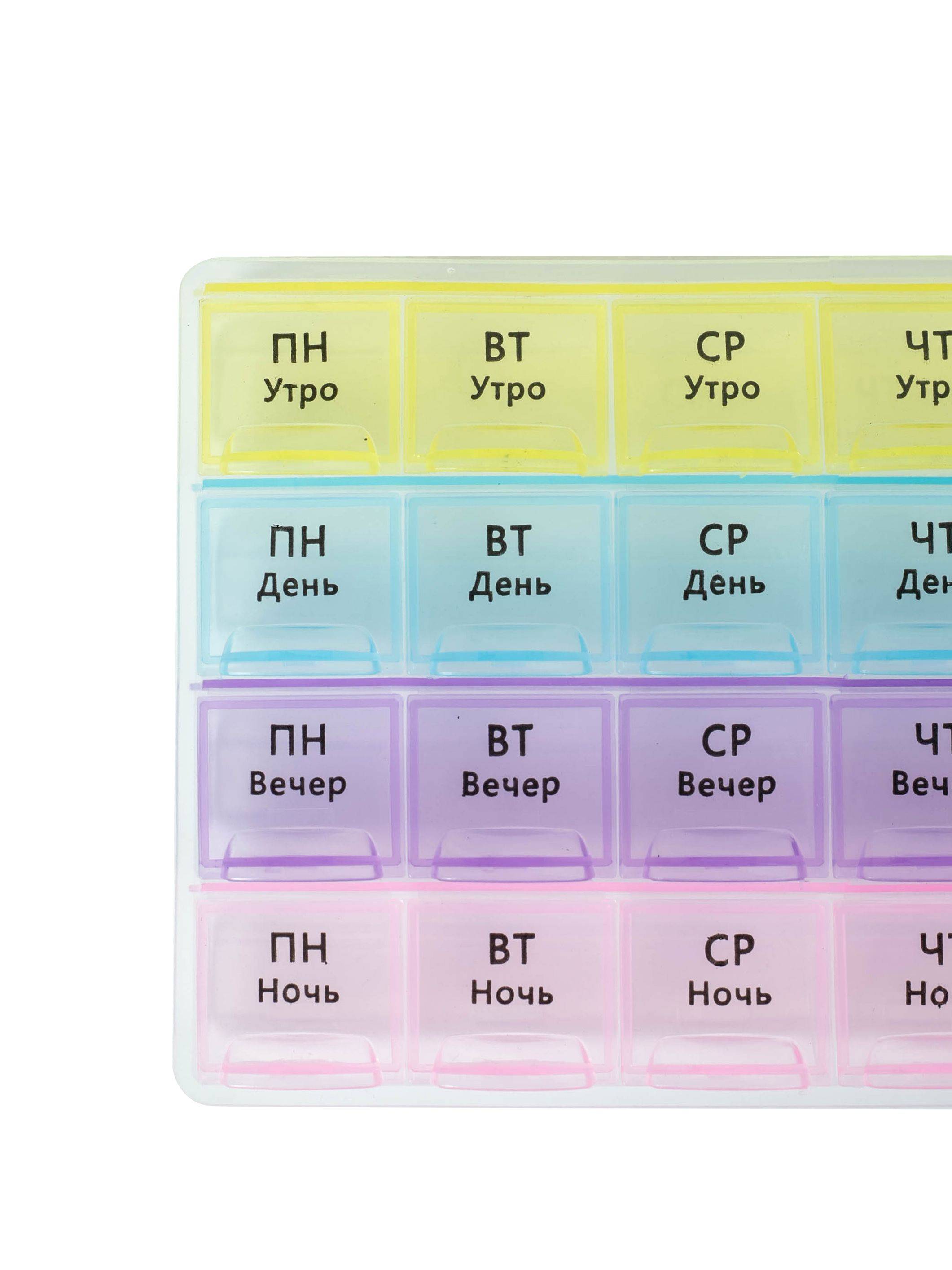 HEISHI BOX Pill Organizer 7-Day, 4 Times Per Day (Morning, Day, Evening, Night) #9